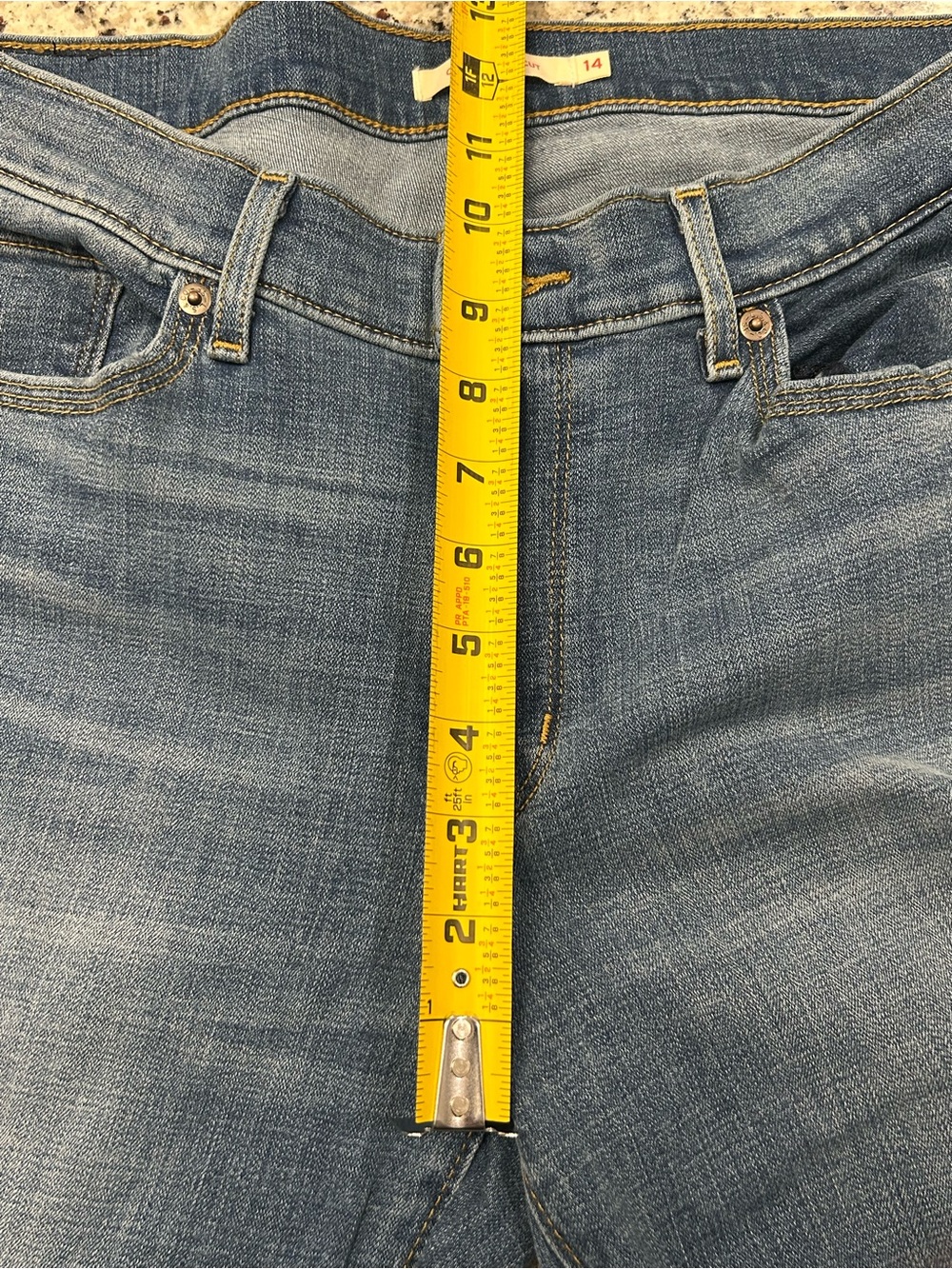 Levi's Women's Classic Bootcut Washed Denim Jeans 14M (32/32) 10” Rise Casual - Picture 11 of 11